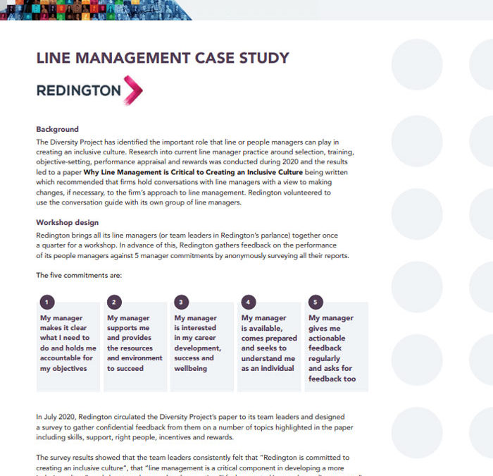 Redington Case Study: Line Management