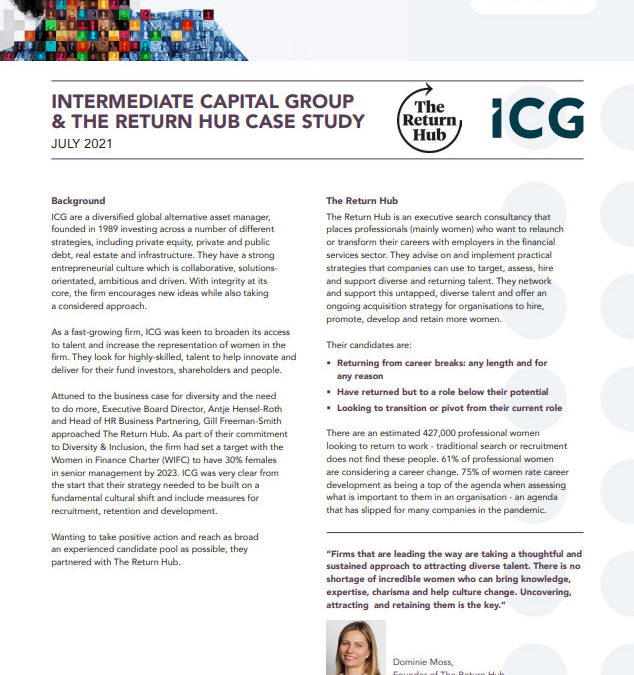 Intermediate Capital Group & The Return Hub Case Study
