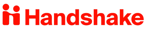 Handshake's logo – logo is clickable and takes you to Handshake's website