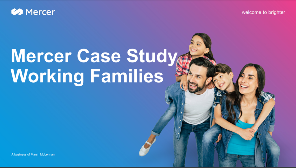 Image for Working Families Case Study – Back up care – Mercer