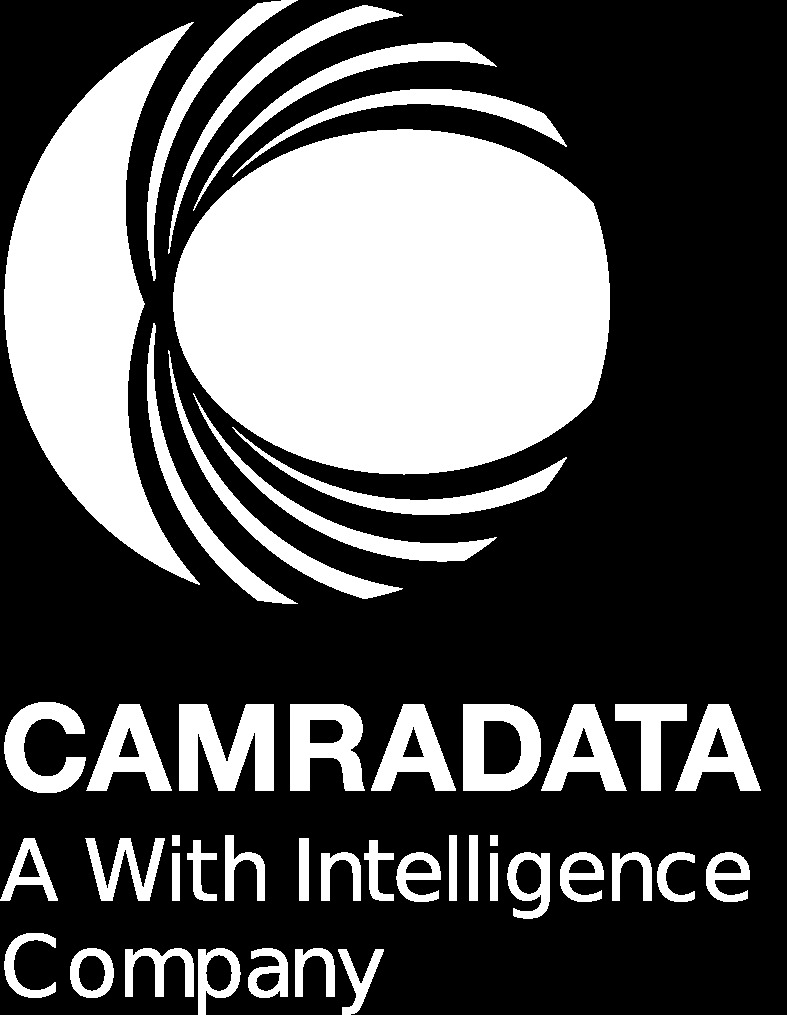 Camradata logo with slogan: A With intelligence Company"