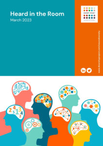 Front cover for document 'Neurodiversity Roundtable: Heard in the Room'