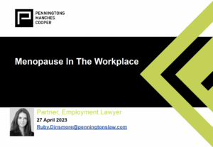 Menopause Legislation – Menopause in the Workplace Slides